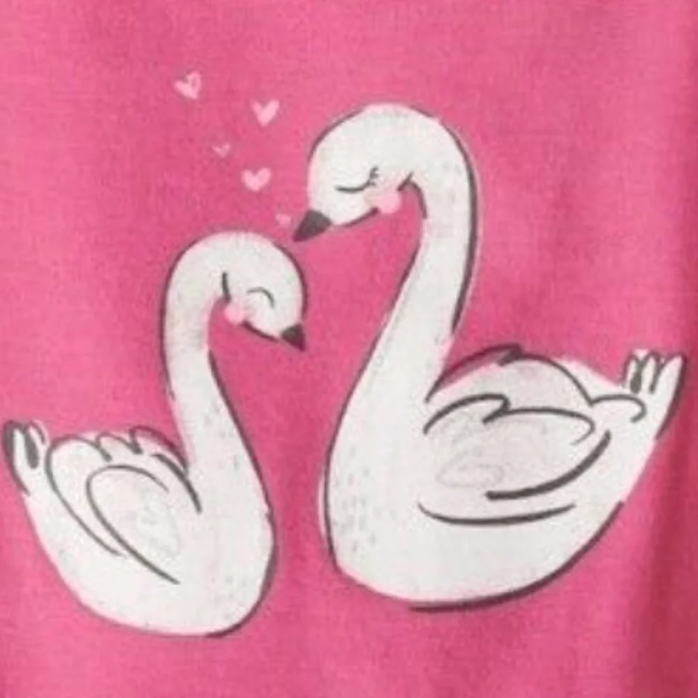 KIDS Jumping Beans Swan Long Sleeve One Piece